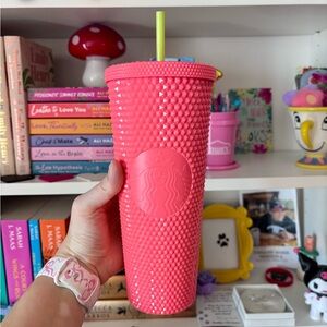 Starbucks Neon Pink Studded Tumbler